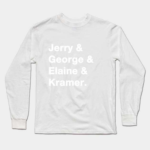 Seinfeld Names white Long Sleeve T-Shirt by IdenticalExposure